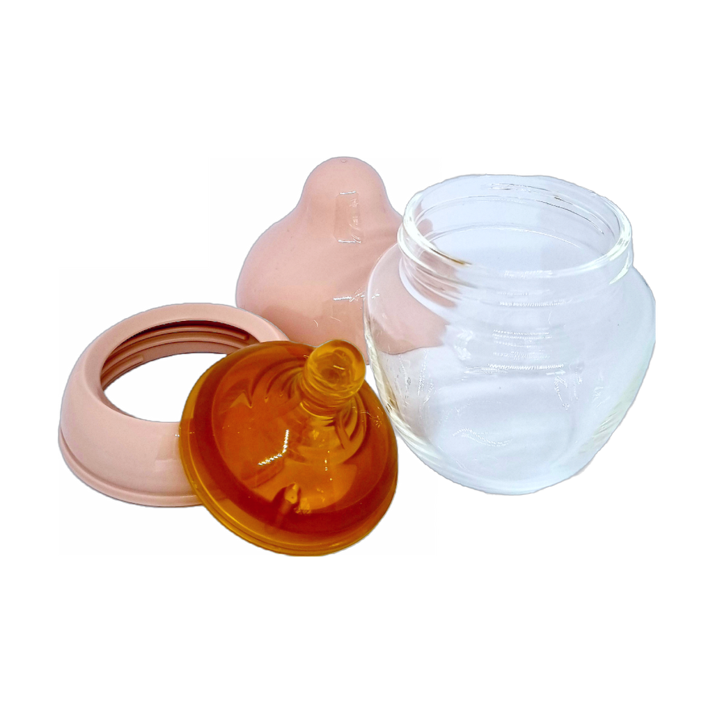 disassembled mumilk baby bottle